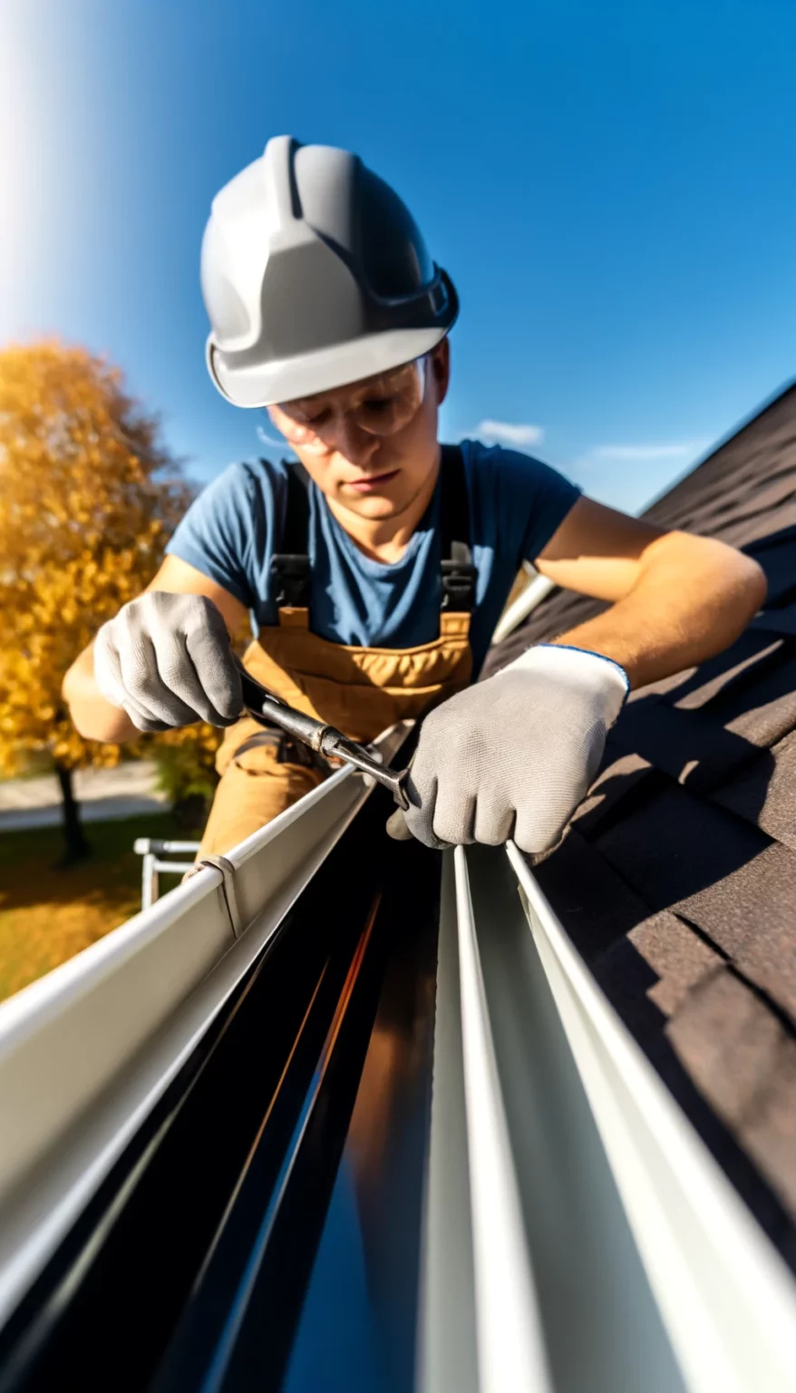 Gutter installation by Roof Monsters